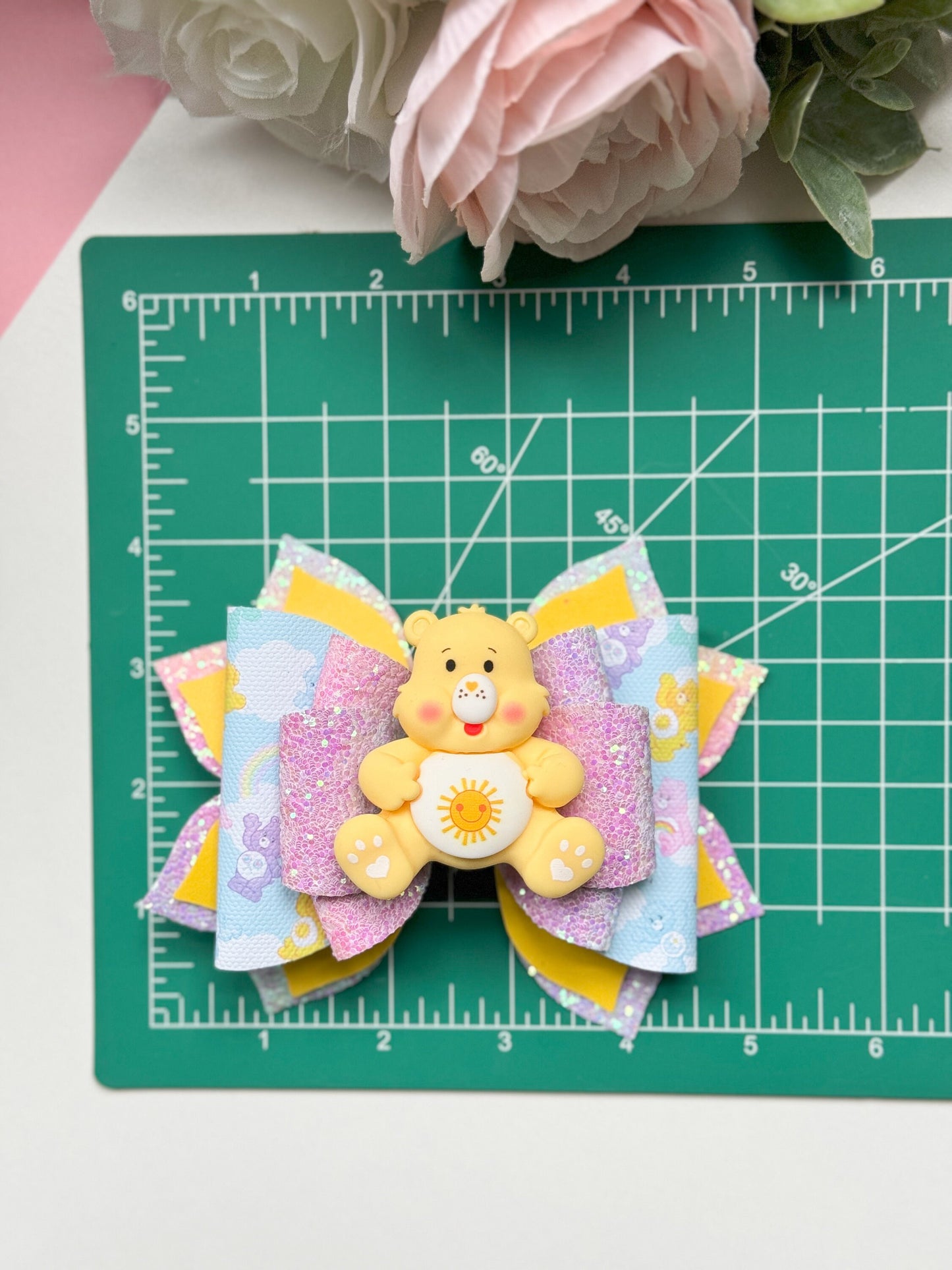 Care Bears bow , bows, handmade bows, Care Bears accessories, lazos, gifts for girls