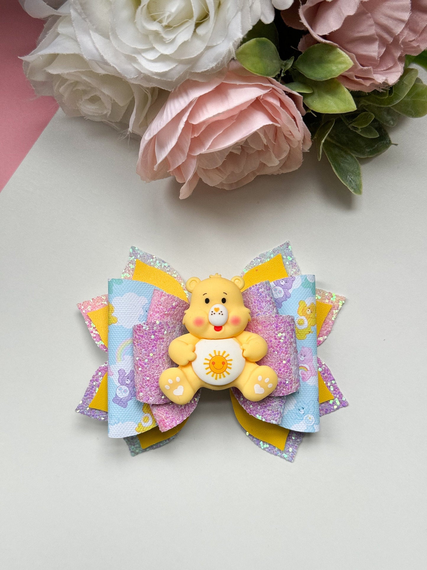 Care Bears bow , bows, handmade bows, Care Bears accessories, lazos, gifts for girls