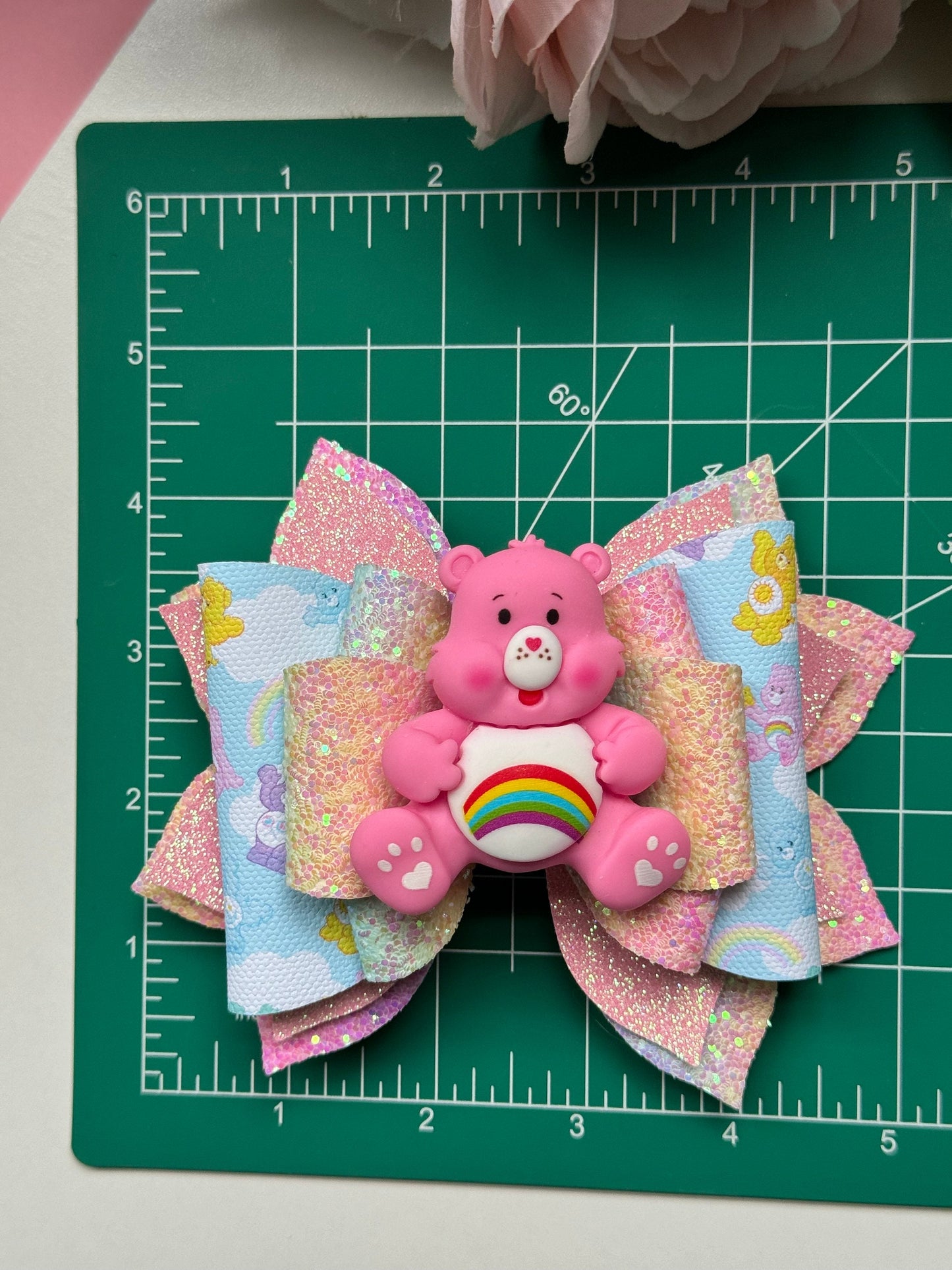 Care Bears bow , bows, handmade bows, Care Bears accessories, lazos, gifts for girls