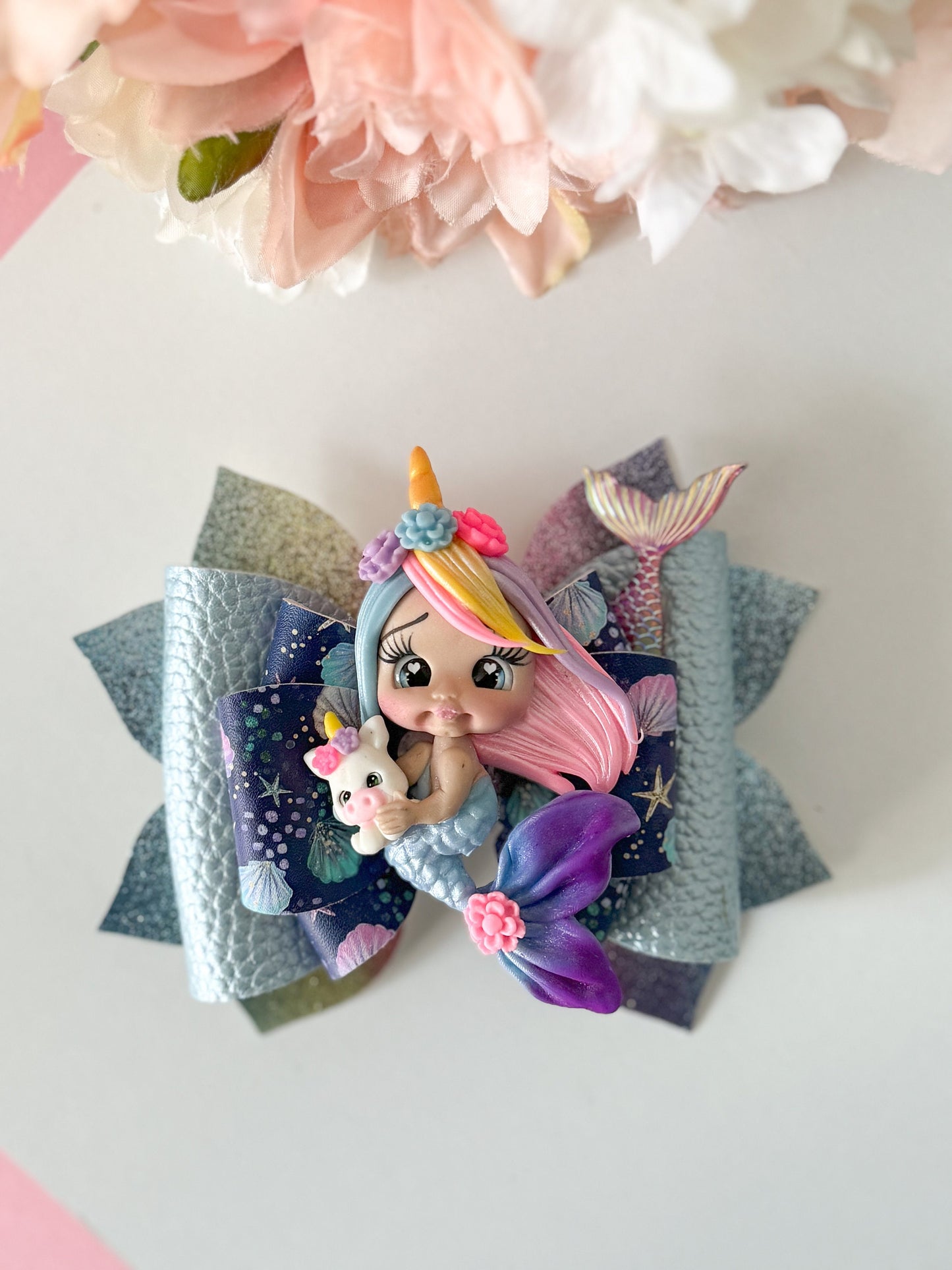 Unicorn mermaid bow , mermaid bows, bows, Hair bow, Hair accessories, unicorn birthday, summer bows , gifts for girls, lazos, summer access