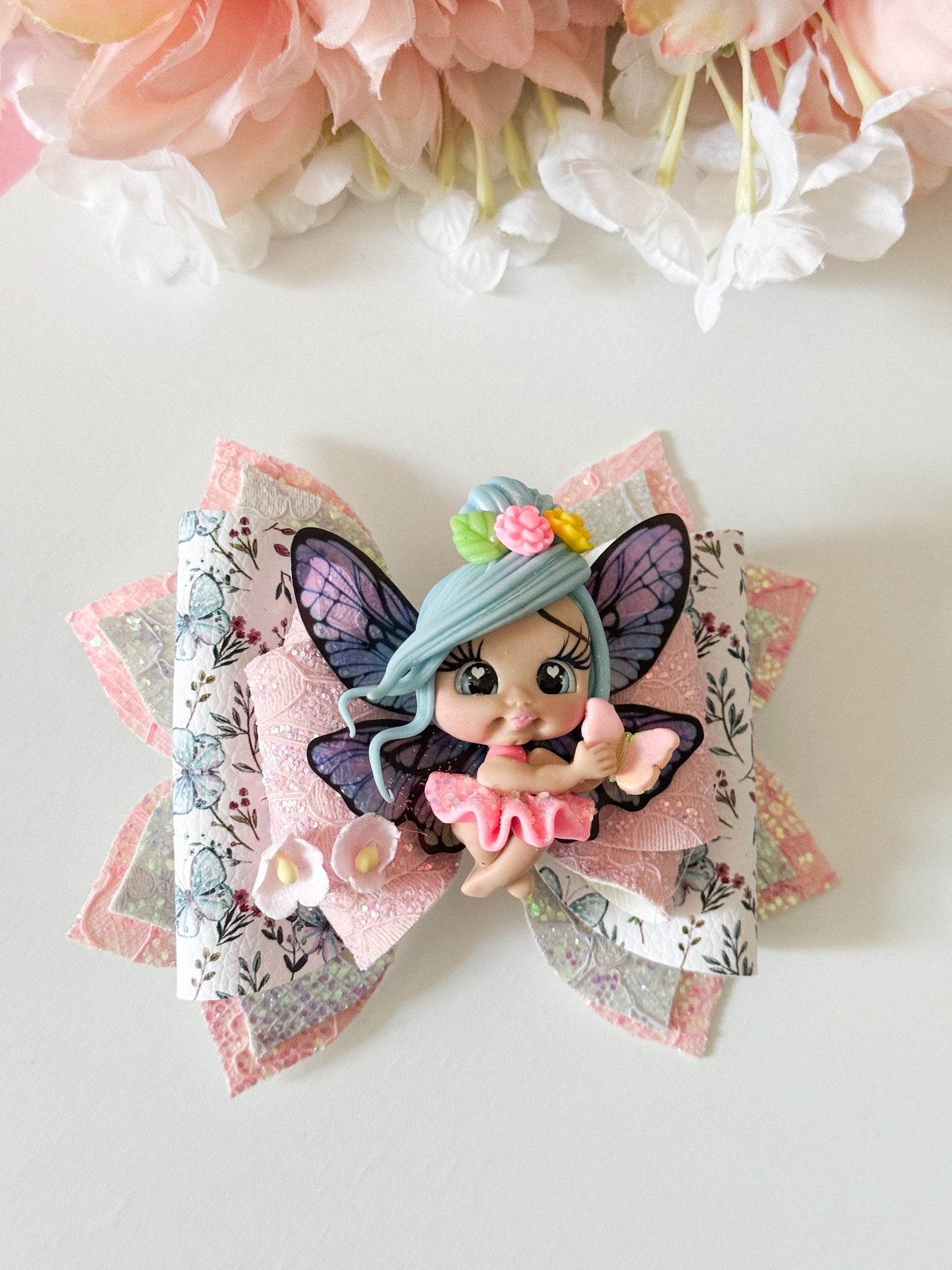Butterfly bow , bows, handmade bows, fairy bows, lazos, gifts for girls, fairy accessories, fairy birthday gift , luxury bows
