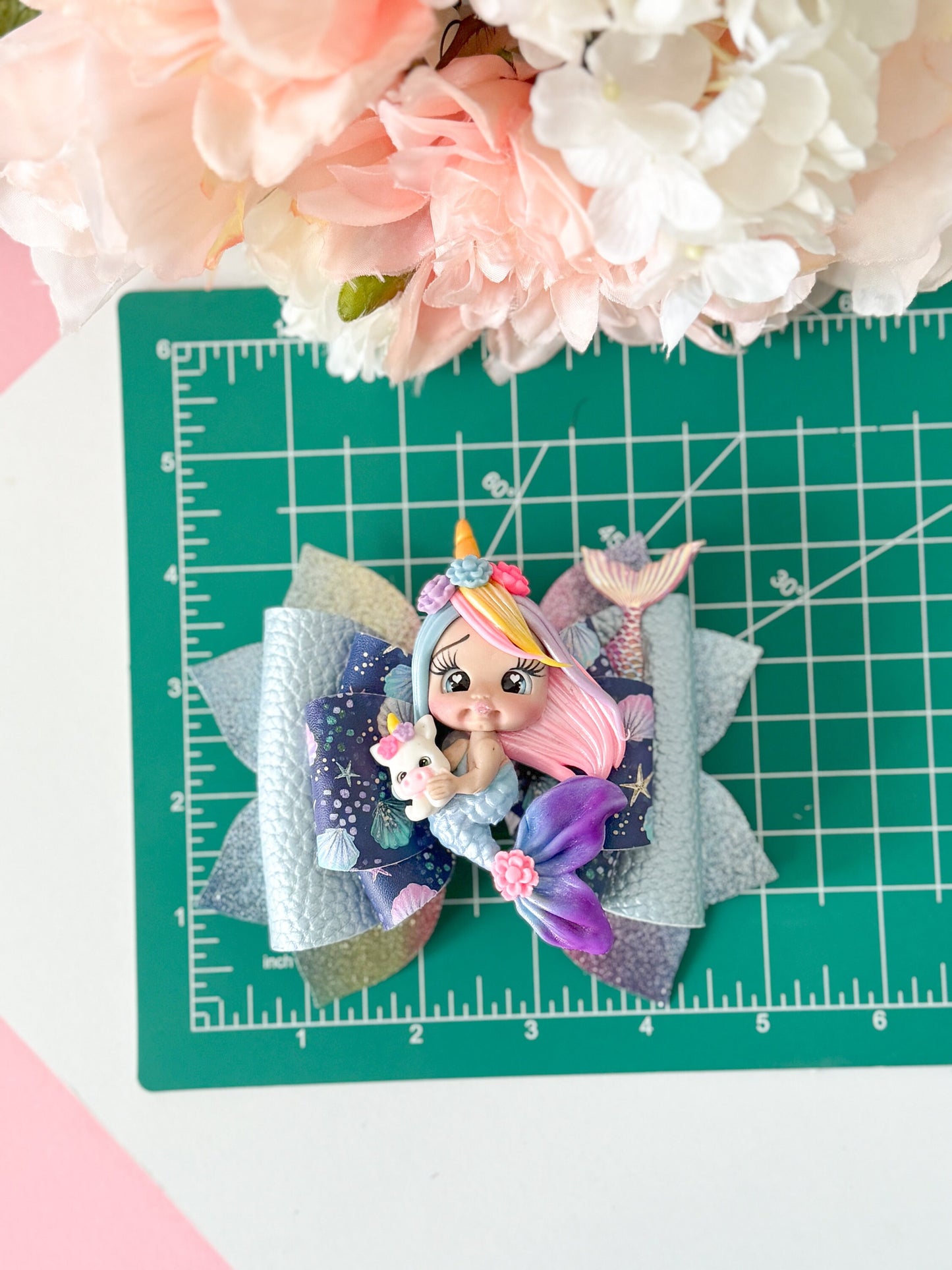 Unicorn mermaid bow , mermaid bows, bows, Hair bow, Hair accessories, unicorn birthday, summer bows , gifts for girls, lazos, summer access