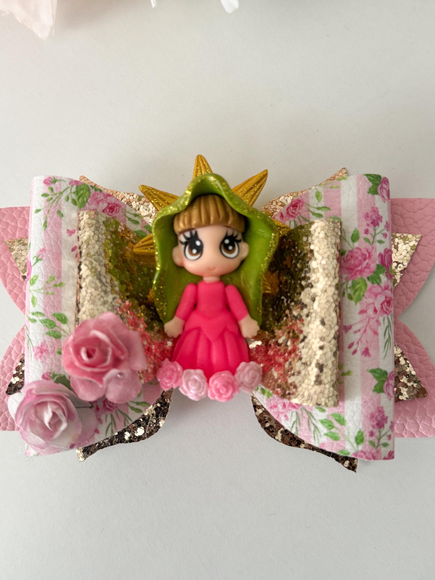 Virgencita bow, Hair bows , bows, girl accessories, lazos , handmade