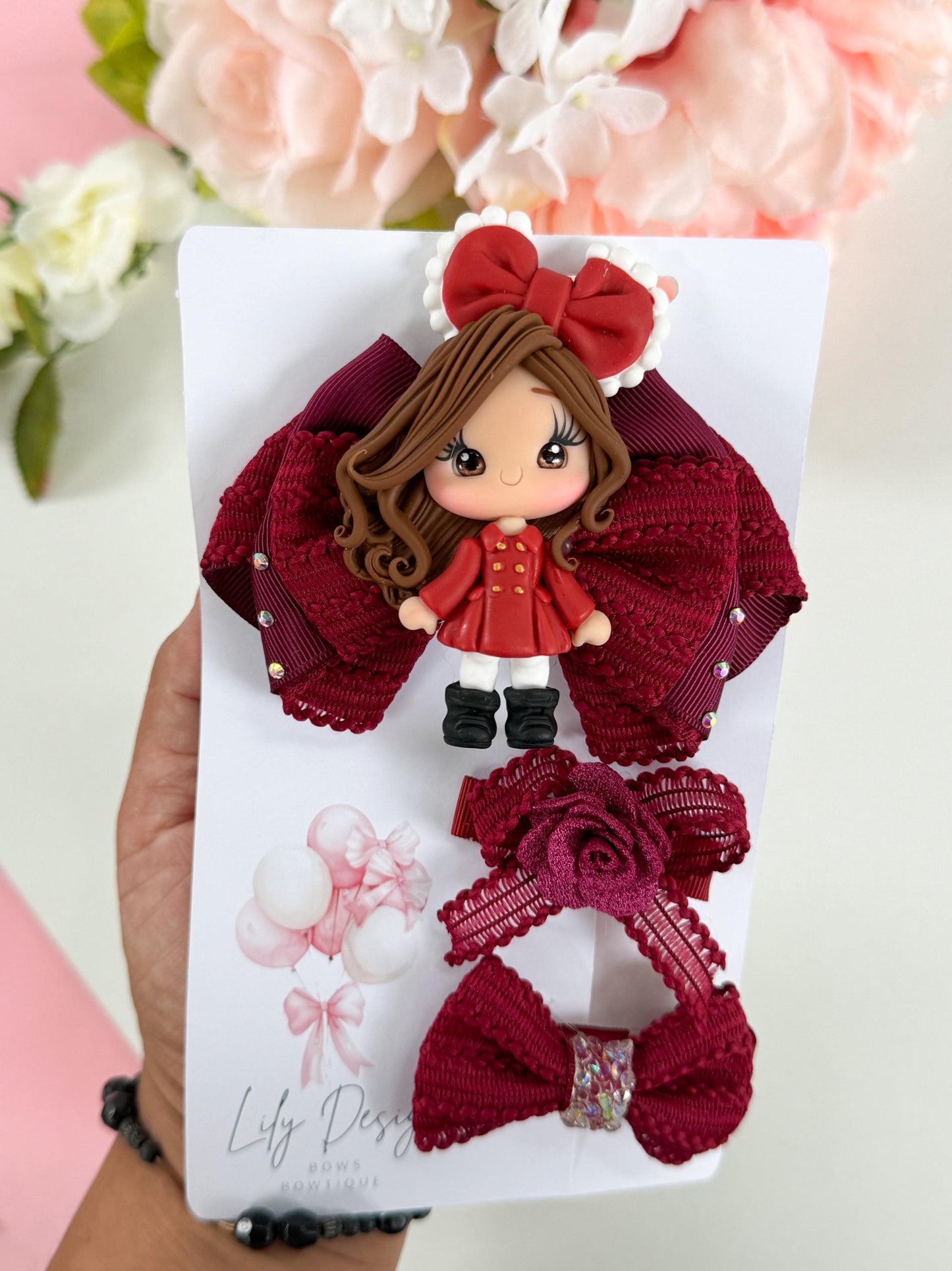 Bow set , luxury bows, bow and clip set, bow and clips , bows, accessories, gift for girls, handmade,
