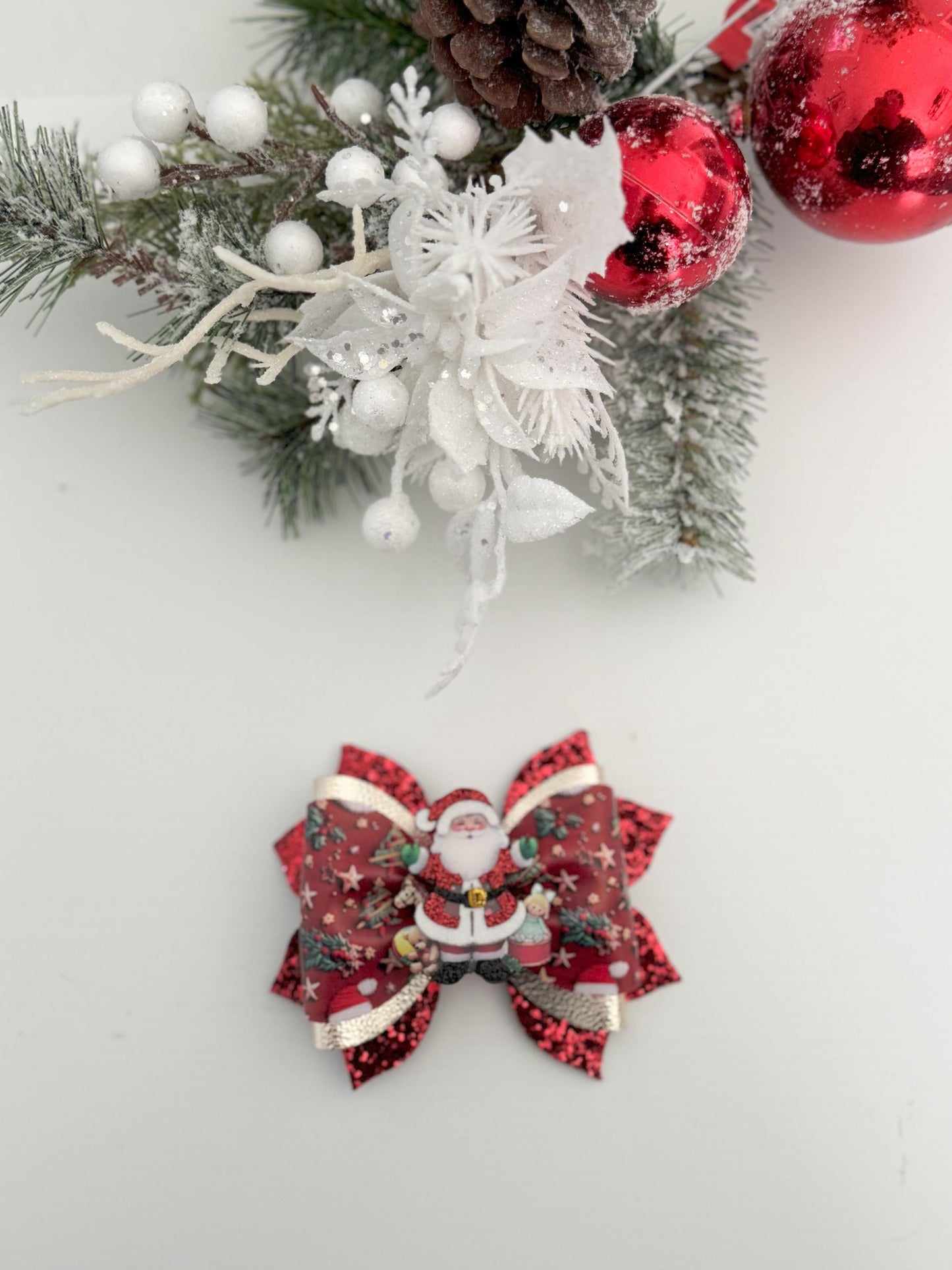 Christmas bow, Christmas handmade, Christmas gift ,bows, handmade gift for girls. Beautiful bows, lazos, Christmas present