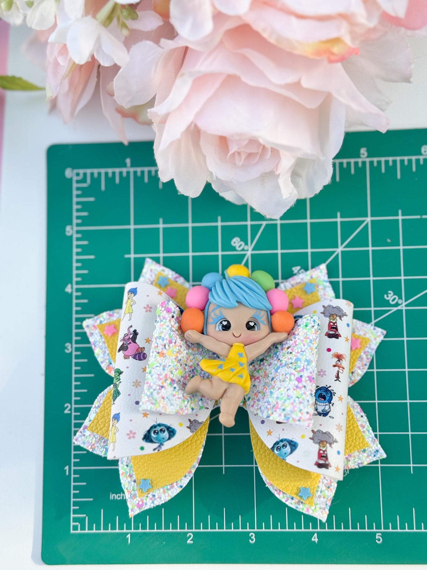 Emotions bow , Characters bows, bows, Hair bow, joy bow , emotion birthday accessories ,lazos, birthday gifts for girls
