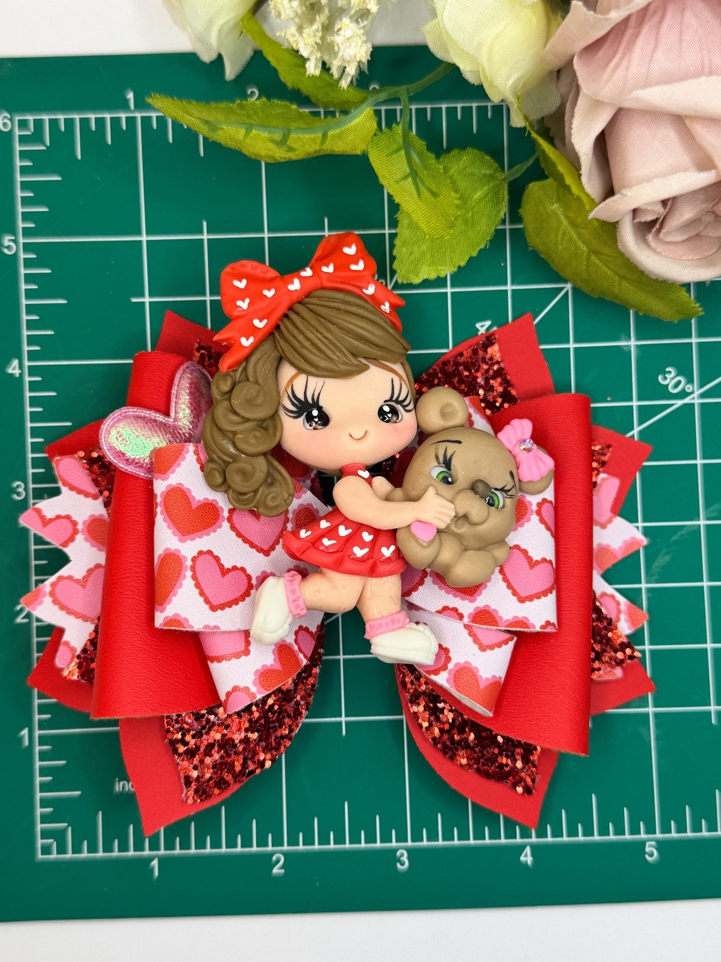Valentines bows, bows, lazos, girly bows, girl accessories, girl bows, valentines gift ideas