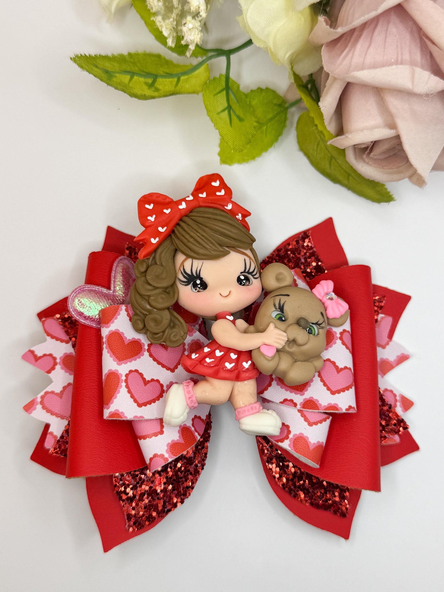 Valentines bows, bows, lazos, girly bows, girl accessories, girl bows, valentines gift ideas