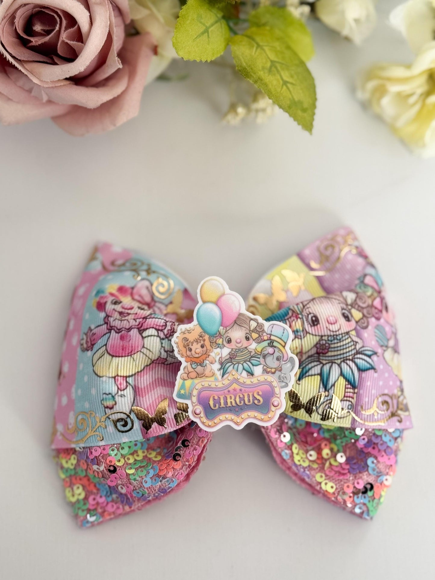 Circus bow. Ribbon bows, accessories, circus hand made bows, lazos
