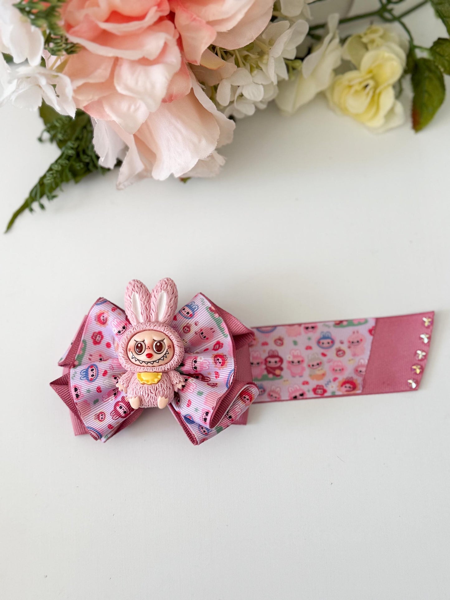 Cute monsters , bows, girl accessories, lazos, accesorios niñas, girl accessories, labubu