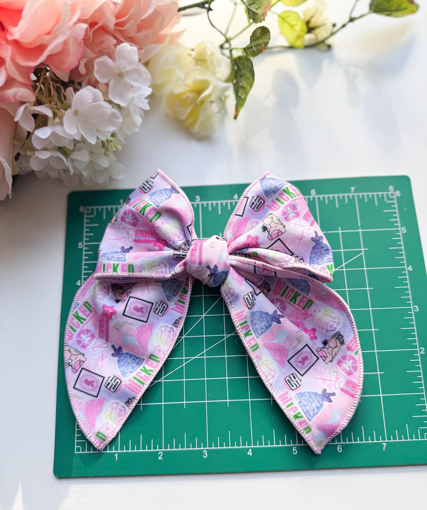 Sailor bow, big bow ,bow for girls, fabric bow , girl accessories