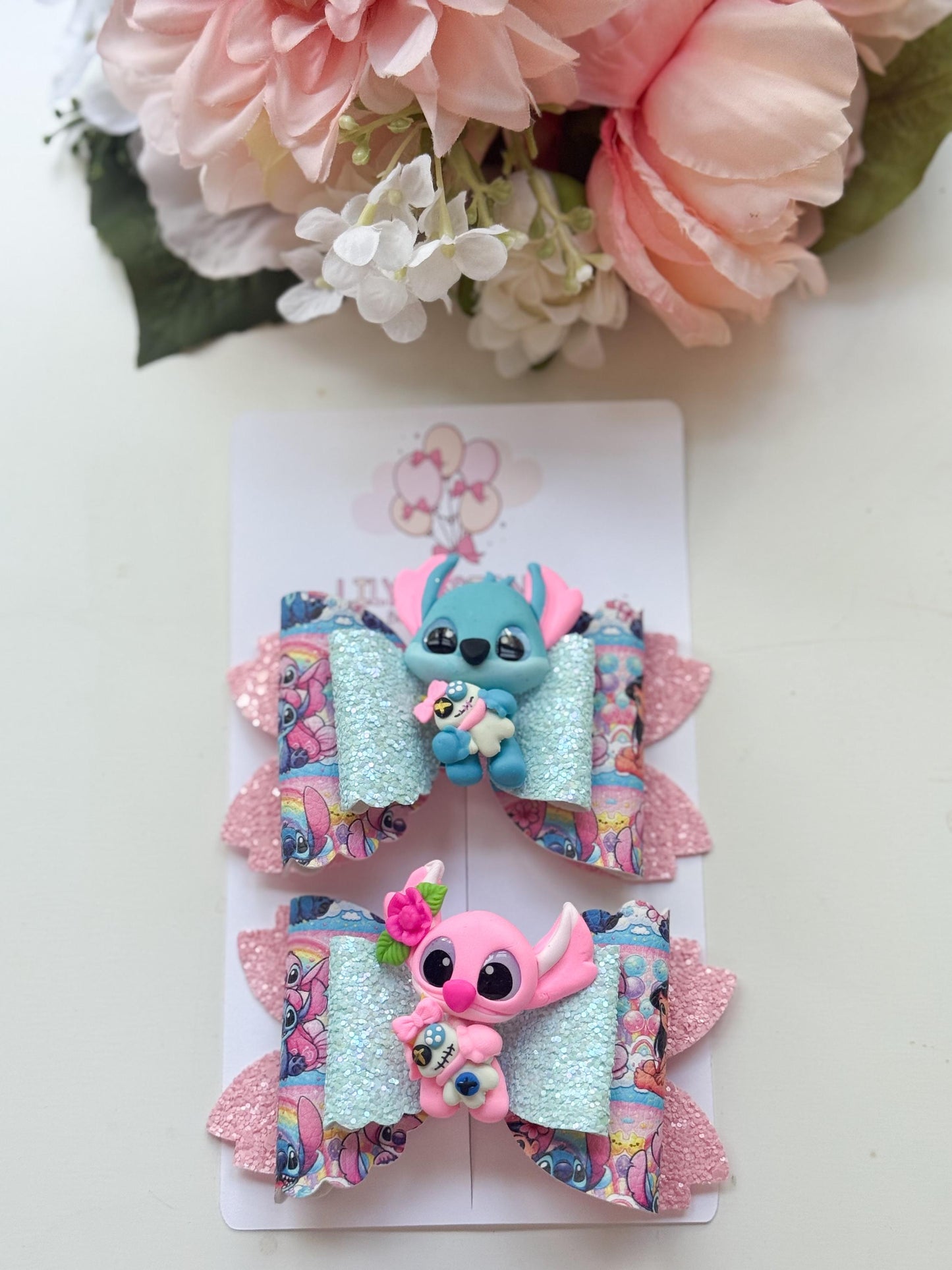 Blue alien bow set. Bows. Blue accessories . Theme bows . Character bows . lazos, piggies bows, birthday accessory
