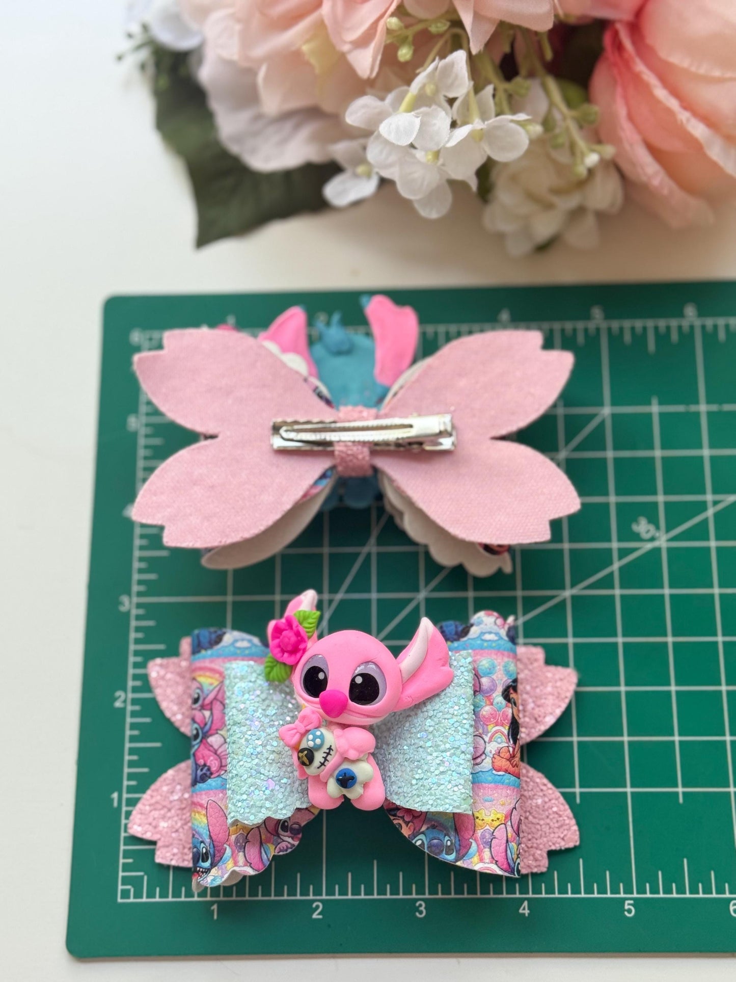 Blue alien bow set. Bows. Blue accessories . Theme bows . Character bows . lazos, piggies bows, birthday accessory