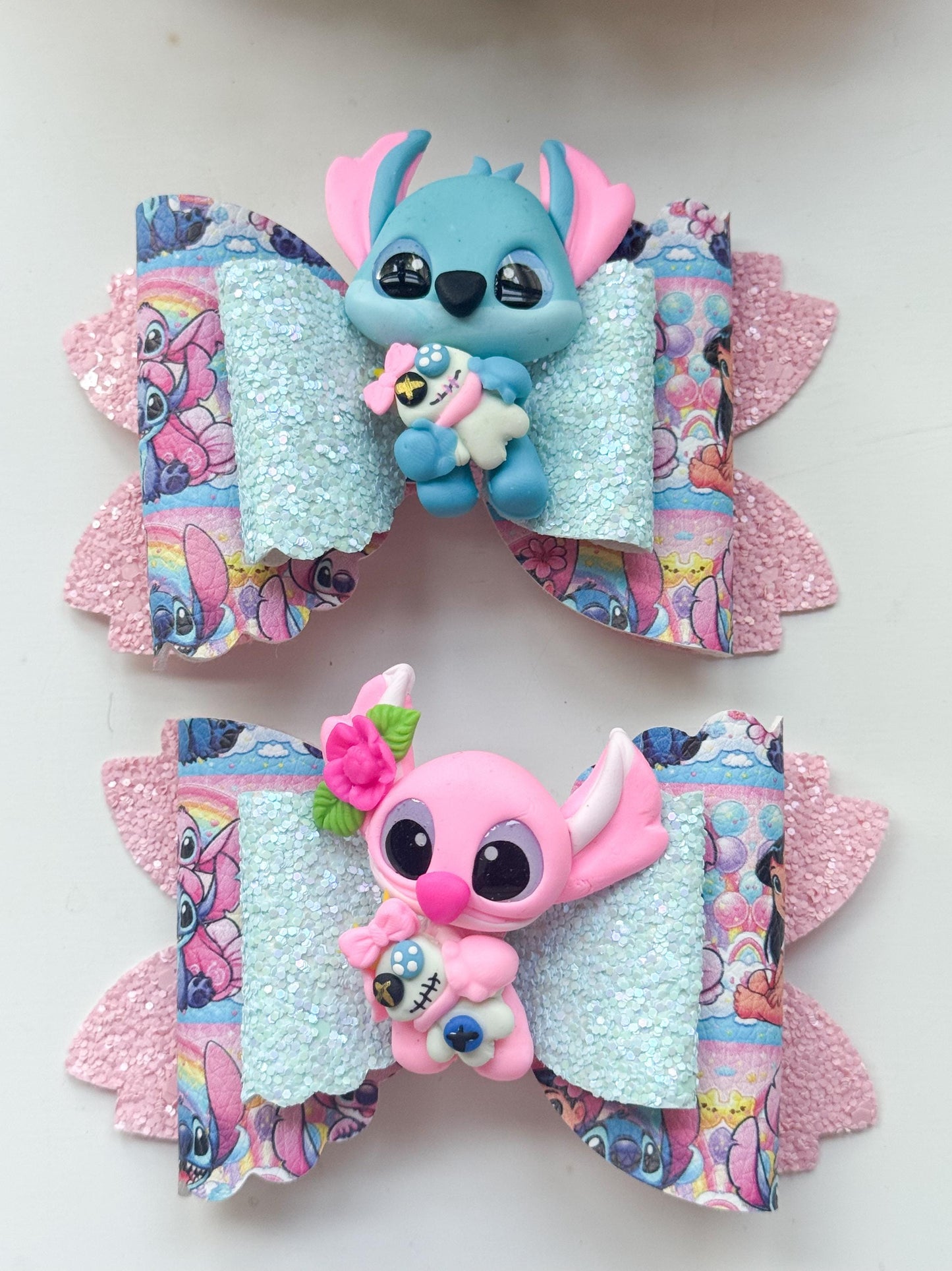 Blue alien bow set. Bows. Blue accessories . Theme bows . Character bows . lazos, piggies bows, birthday accessory