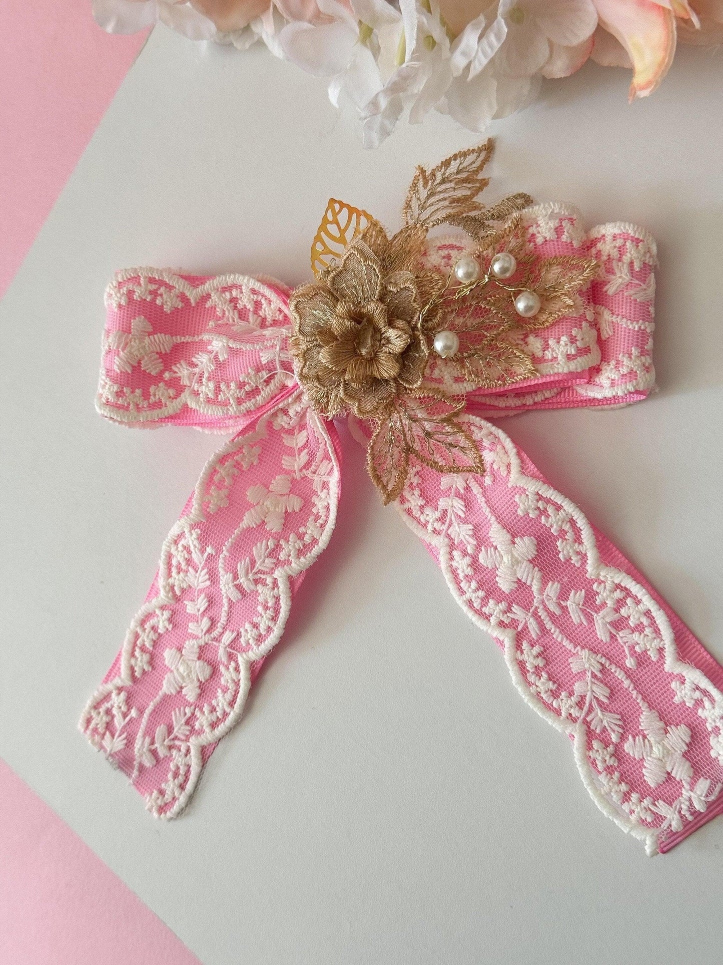 Coquette bow, lace, bow, coquette style, bows, handmade gift for her . Beautiful bows, lace bows