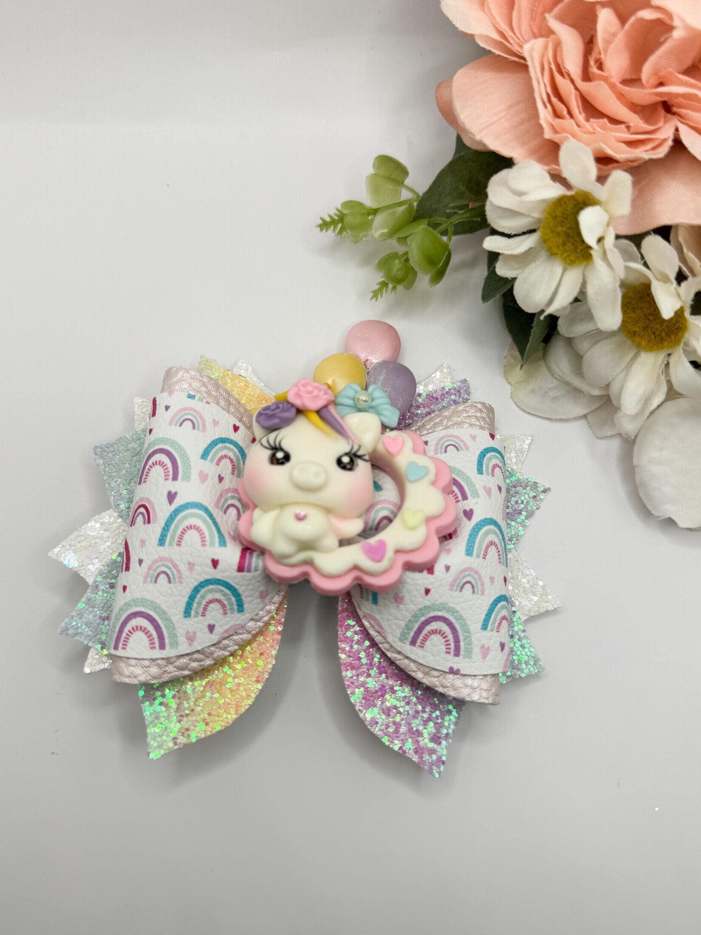 Unicorn bow , bows, Hair bow, Hair accessories, unicorn birthday, summer bows , gifts for girls, lazos, unicorn accessories