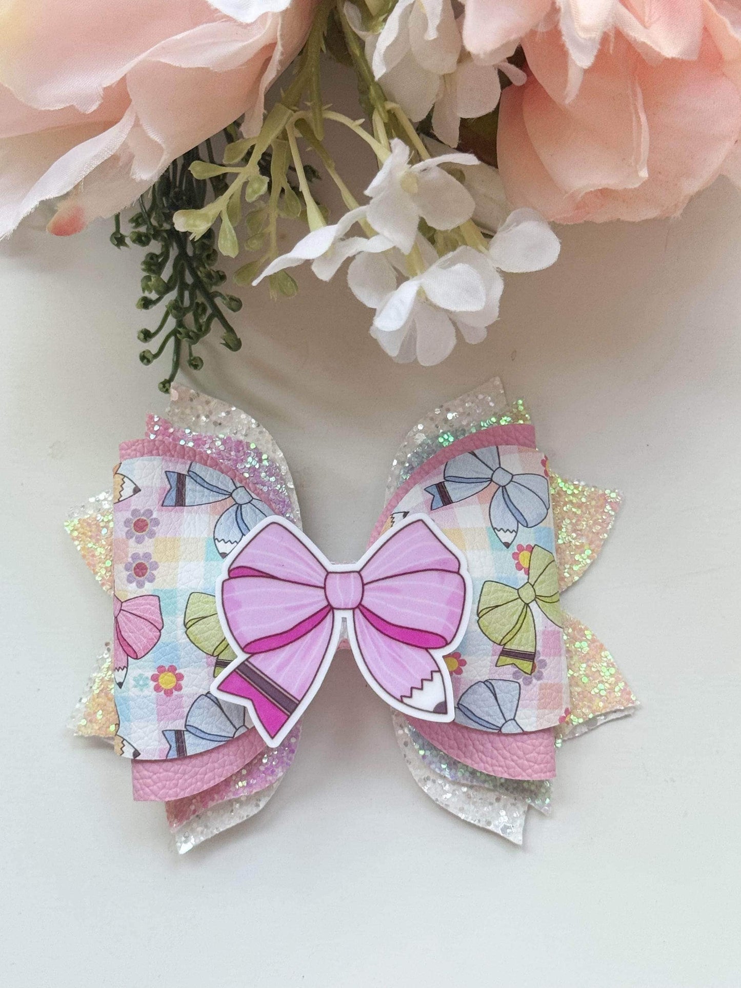 Back to school. School bows, handmade accessories, girl bows , school accessories