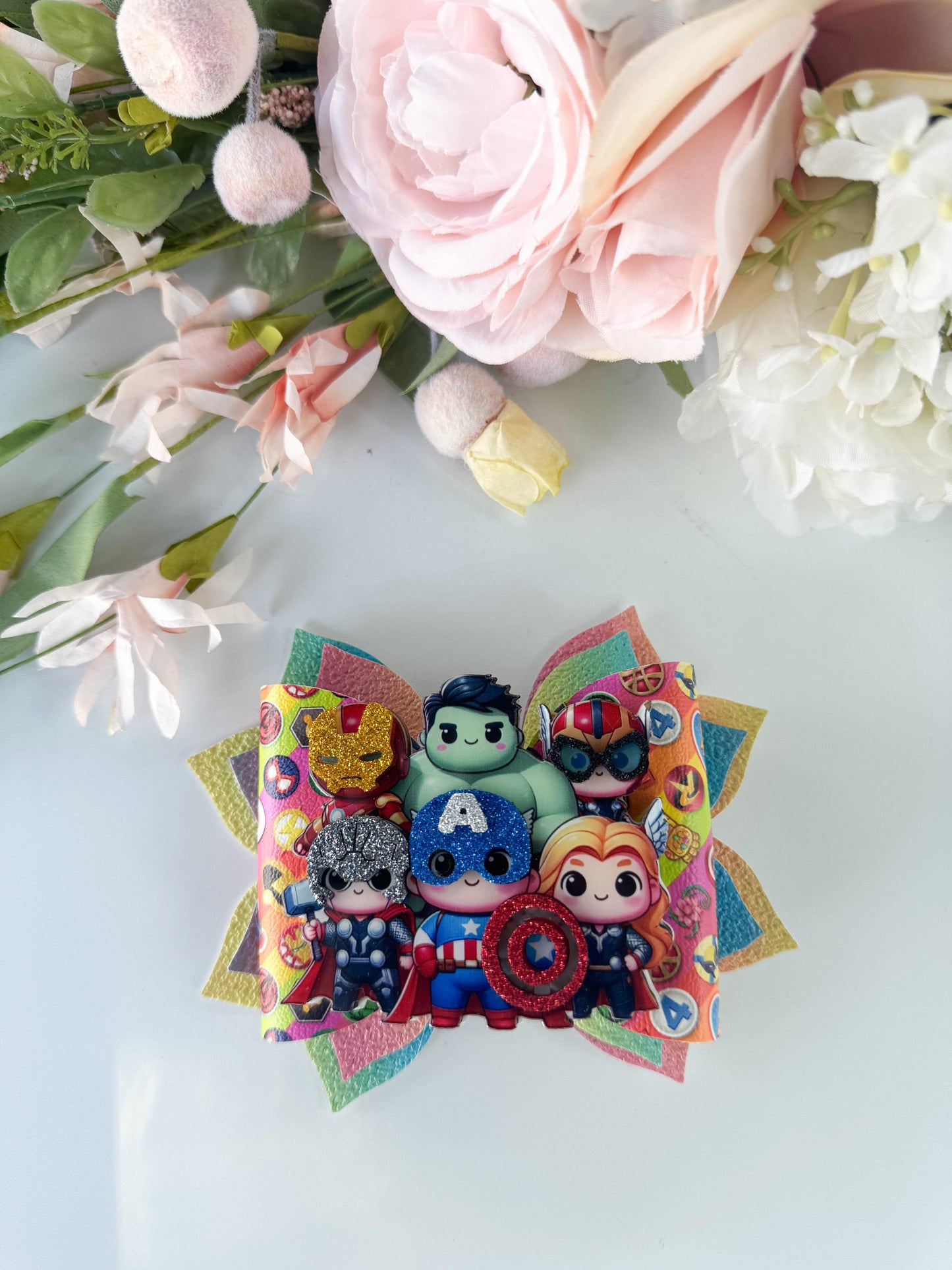 Súper héroes bow, héroes, bless, bows for girls, accessories, hand made , bows