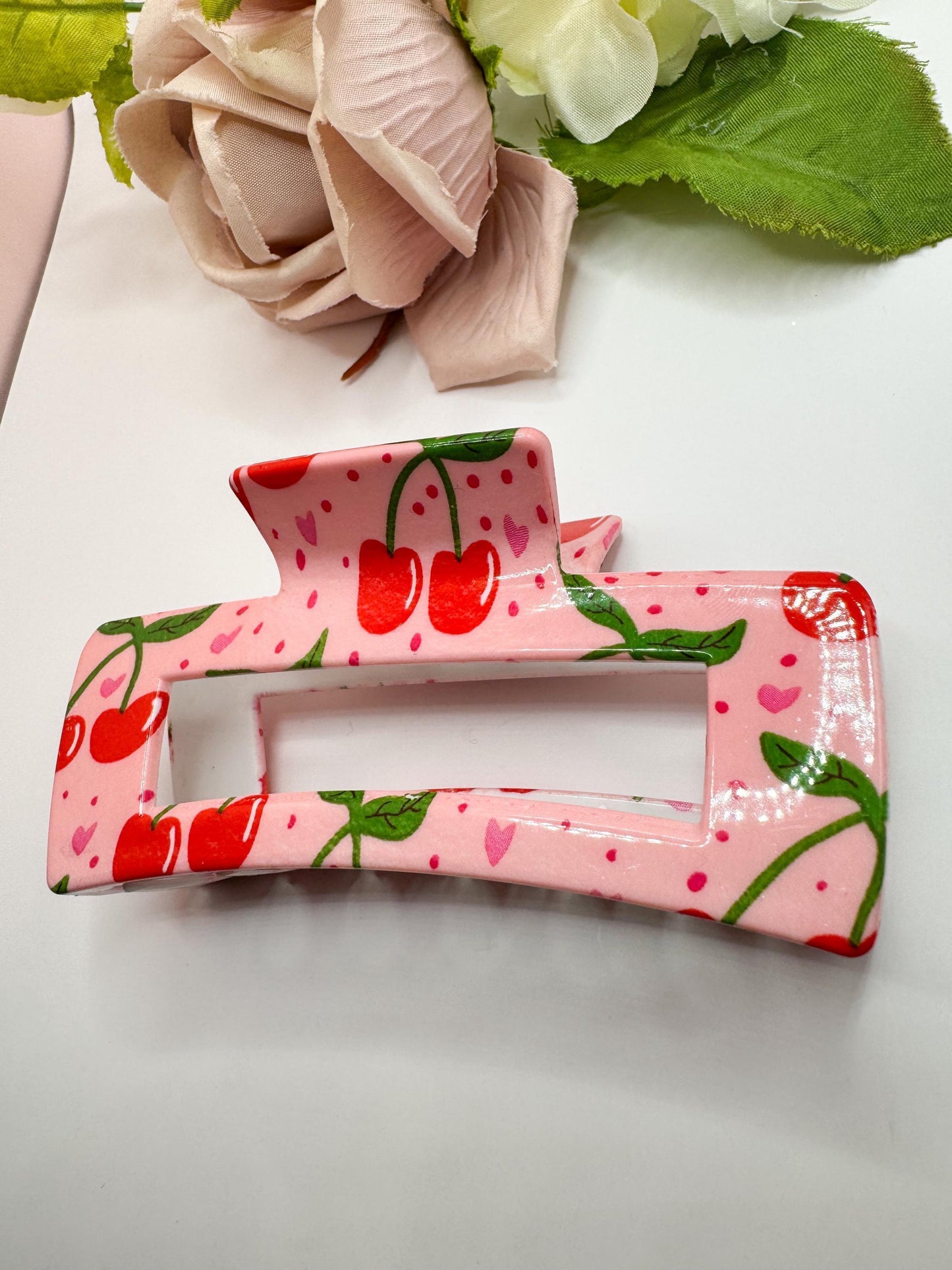 hair claw, hair clip, valentines accessories, claw hair clip