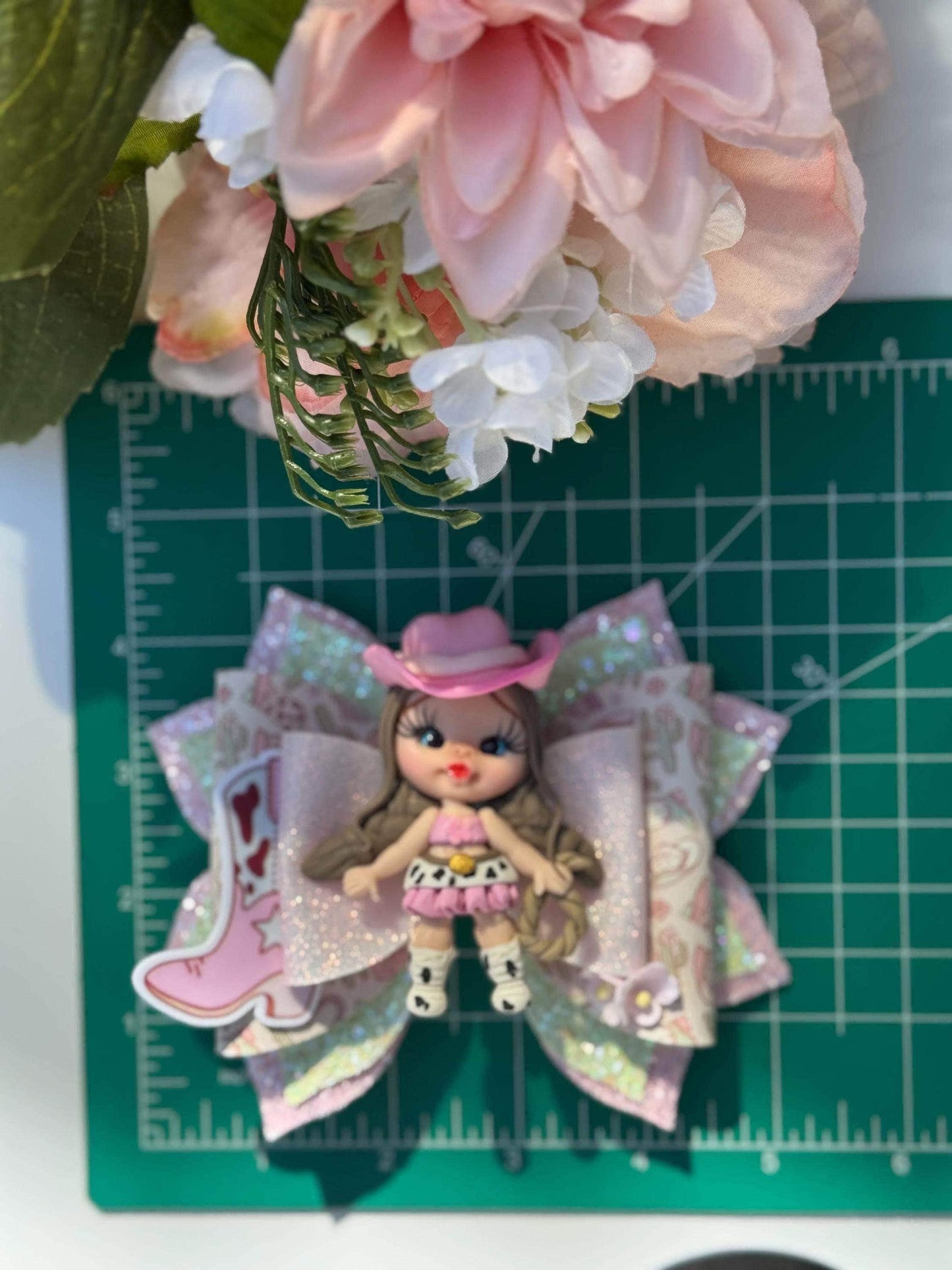 Cowgirl bow. Cowgirl , bows, Hair bow, Hair accessories , cowgirl birthday gift , handmade bows, vaquerita