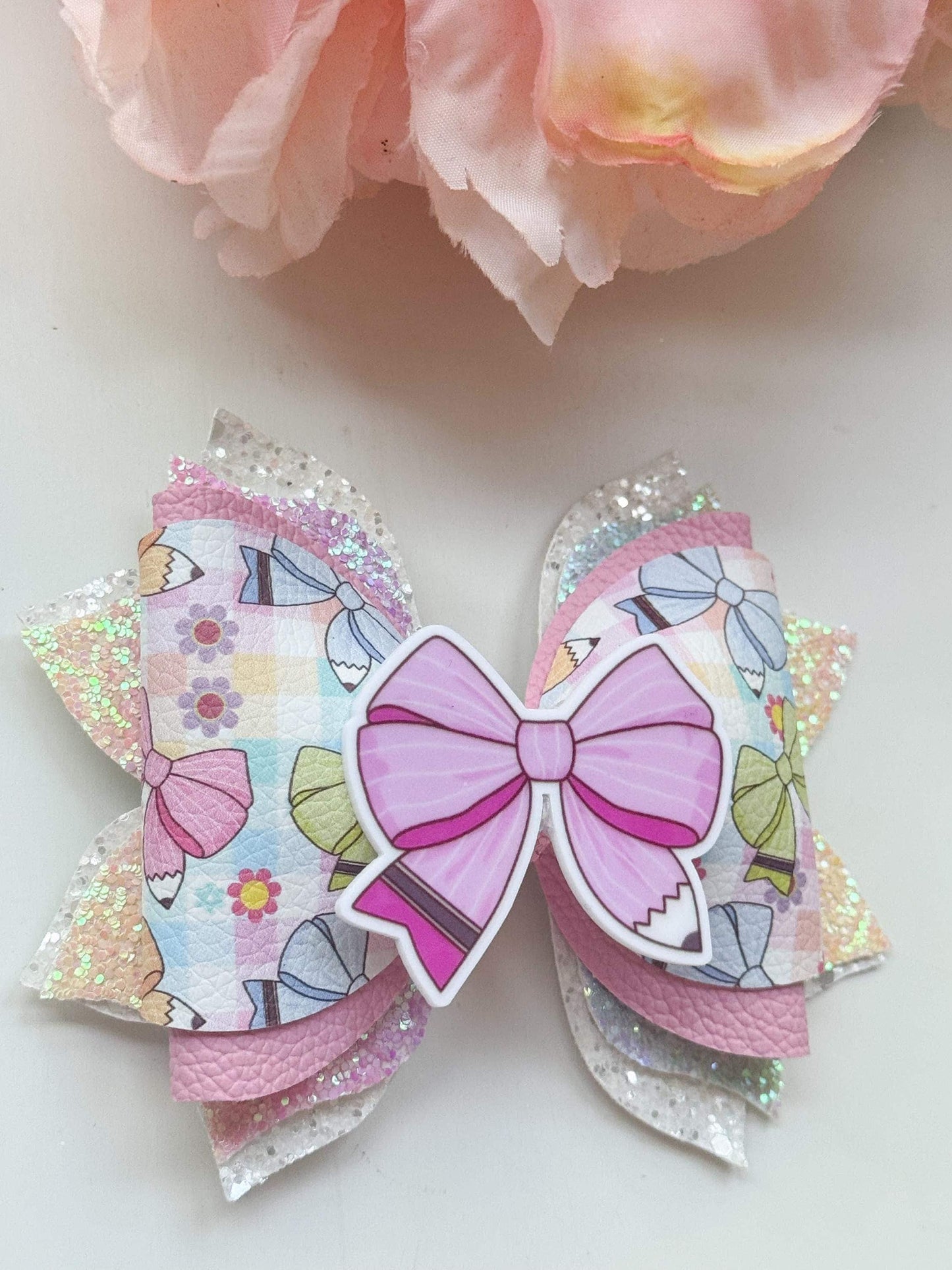 Back to school. School bows, handmade accessories, girl bows , school accessories