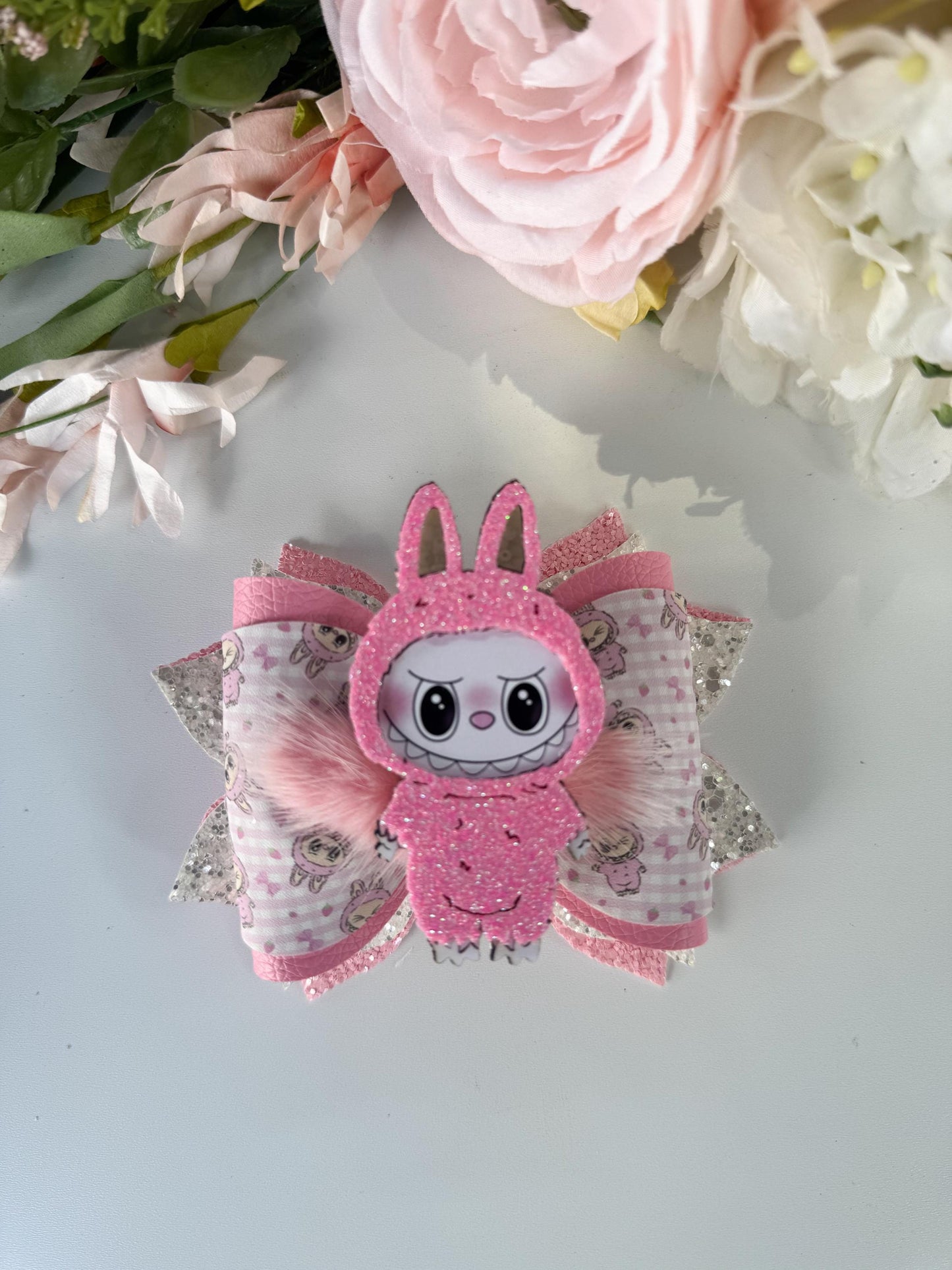 Bubu bows. bow , Hair bow, Hair accessories , cute monsters bows , handmade accessories, lazos ,trendy accessories