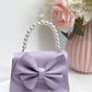 Girls Pearl bow Purse