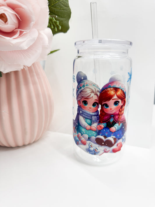 Frozen sisters plastic cup