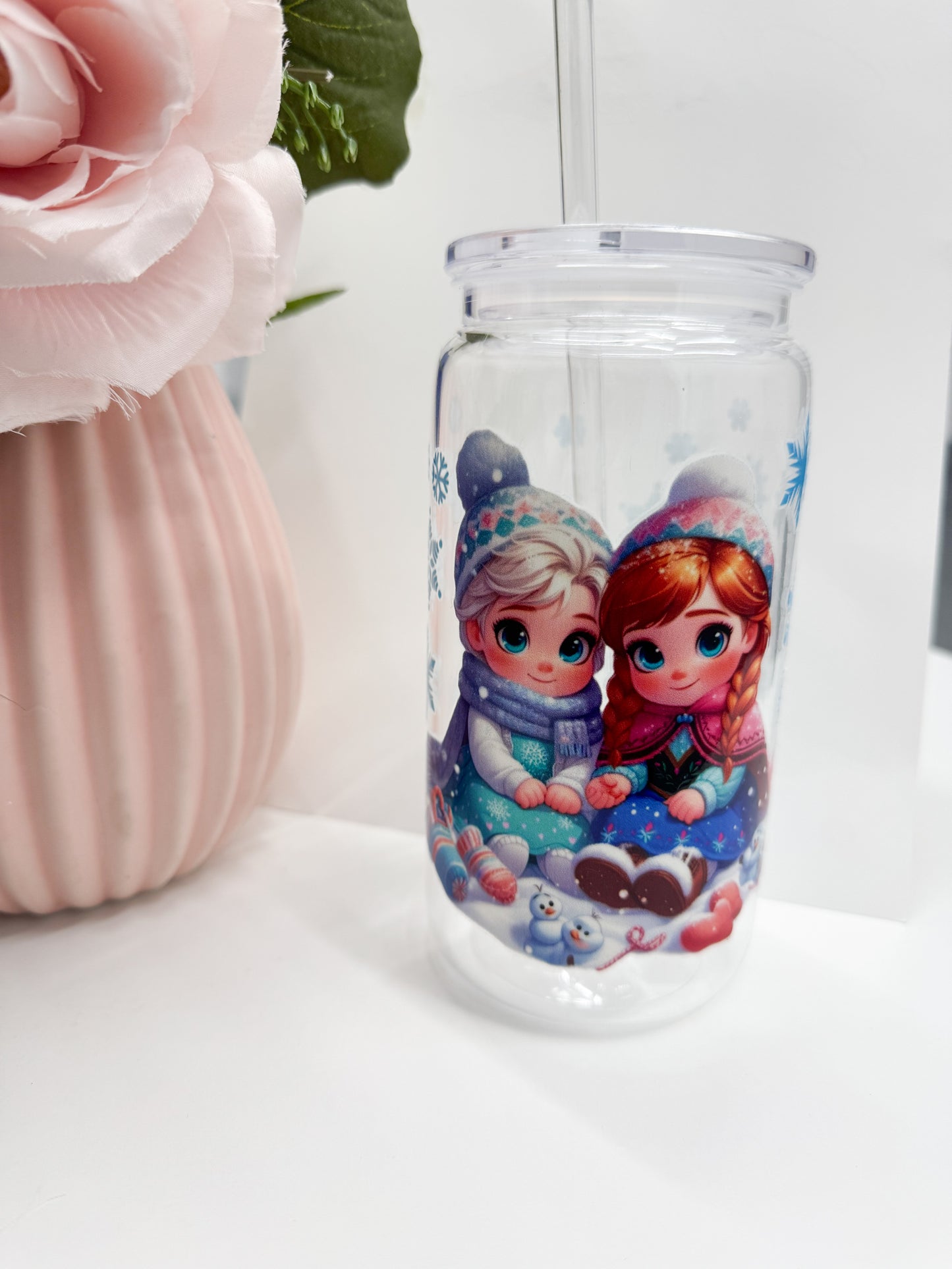 Frozen sisters plastic cup