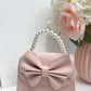 Pink Pearl Bow Purse