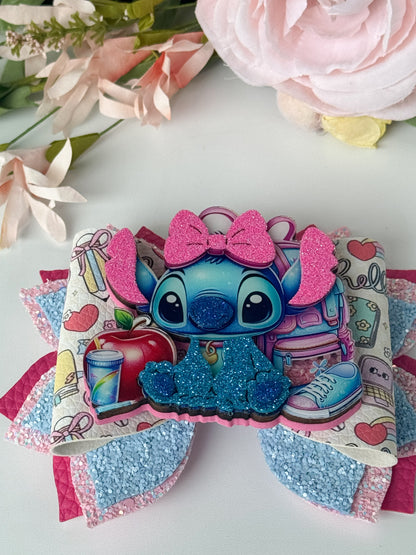 Stitch back to school bow