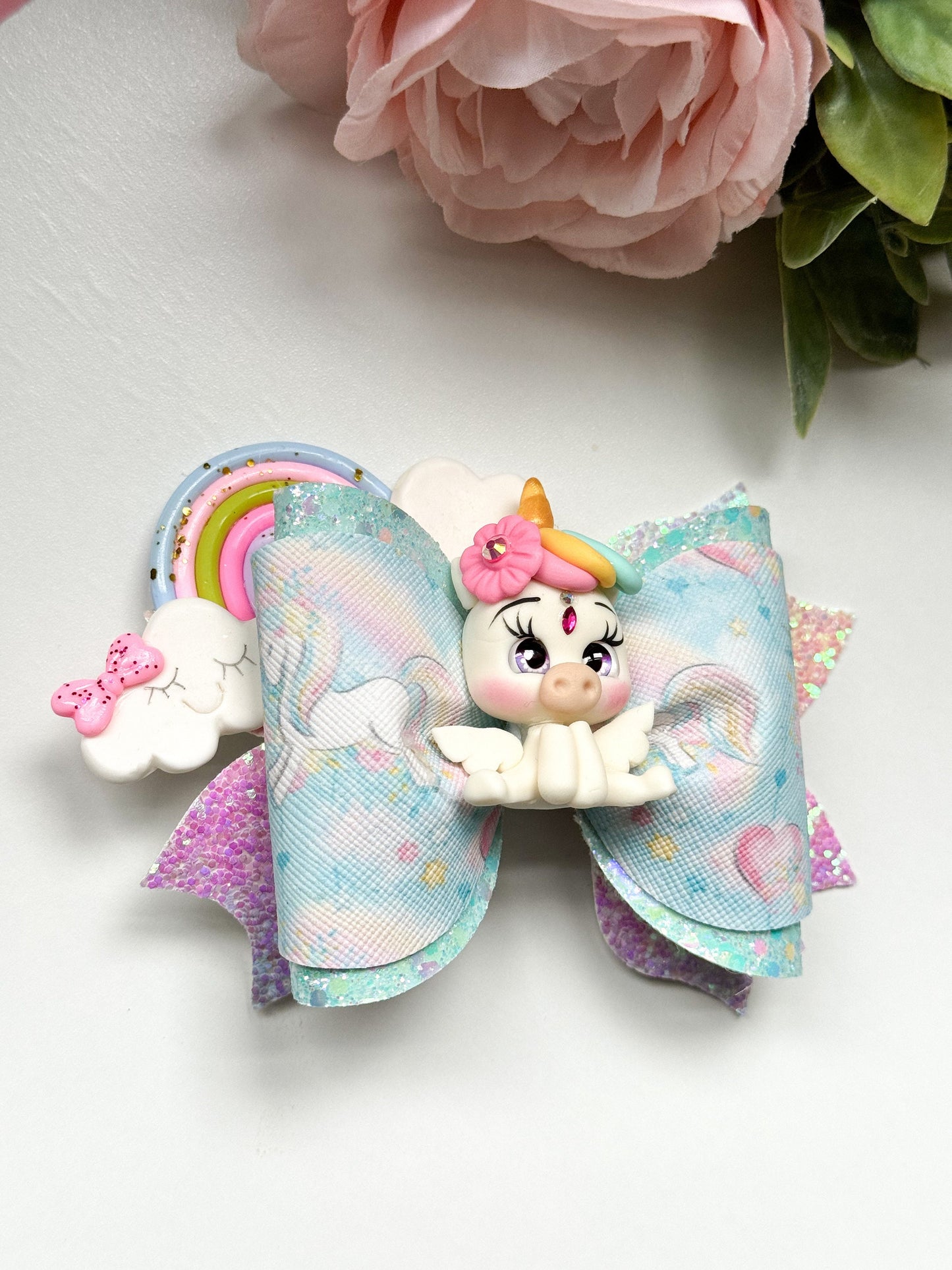 Unicorn bow , Characters bows, bows, Hair bow, Hair accessories, unicorn birthday, spring bow, gifts for girls, lazos, unicornio