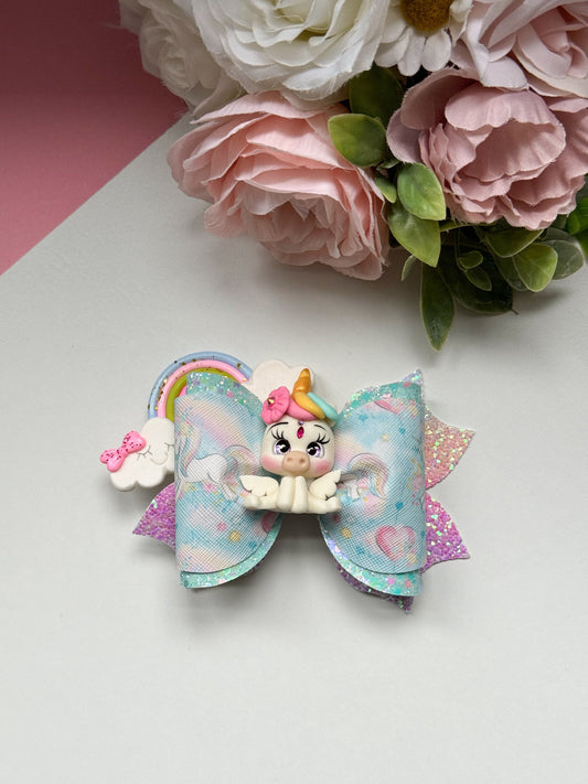 Unicorn bow , Characters bows, bows, Hair bow, Hair accessories, unicorn birthday, spring bow, gifts for girls, lazos, unicornio