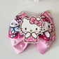 Hello cat bow. Kitty birthday accessories , Hair bow, handmade bows, lazos. Hello cat accessories, hello cat birthday, unique gift