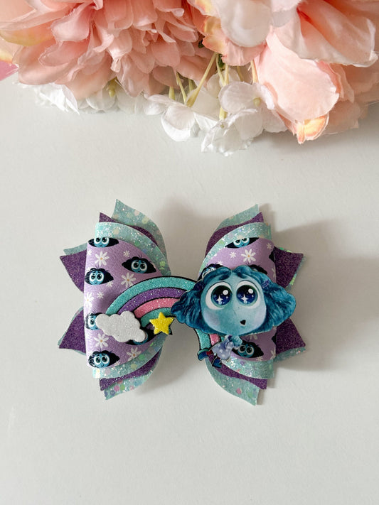 Envy bow. Character bows,envy emotion bows, Hair bow, Hair accessories , envy birthday gift , handmade bows, feeling characters