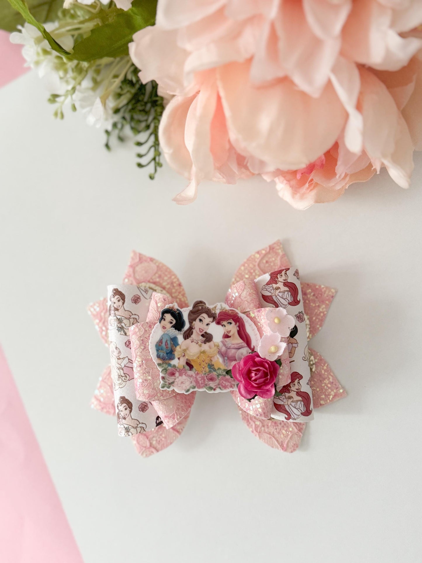 Princess bow  , bows, Hair bow, Hair accessories, princess birthday gift,princess accesories ,  birthday gift for girl, lazos