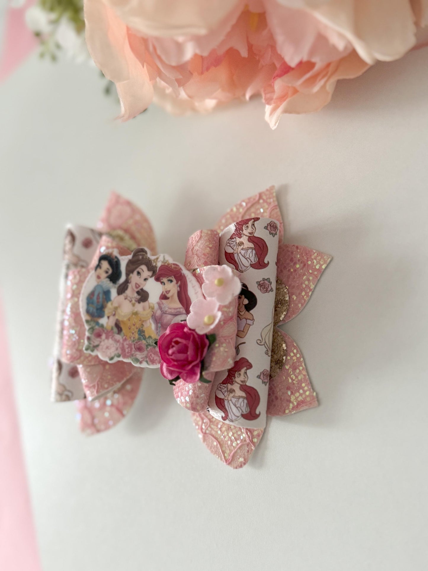 Princess bow  , bows, Hair bow, Hair accessories, princess birthday gift,princess accesories ,  birthday gift for girl, lazos