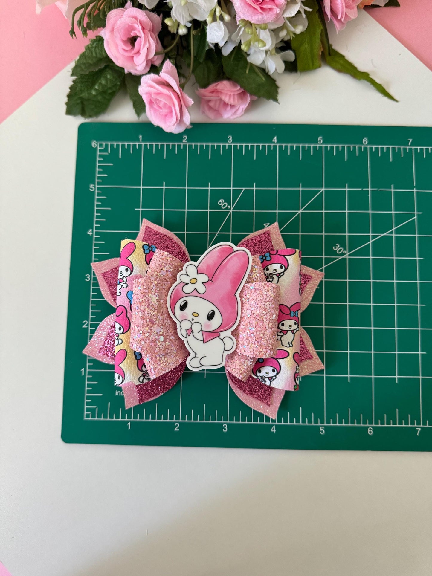 Hello cat friend bow  , Characters bows, bows, Hair bow, melody , hk friends bows,lazos, girls gift