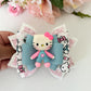 Hello cat bow  , Characters bows, bows, Hair bow, cat bow , kitty birthday, kitty bows, hello cat accessories, lazos