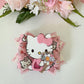 Hello cat bow  , Characters bows, bows, Hair bow, cat bow , kitty birthday, kitty bows, hello cat accessories, lazos