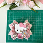 Hello cat bow  , Characters bows, bows, Hair bow, cat bow , kitty birthday, kitty bows, hello cat accessories, lazos