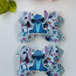 Stitch bow,Characters bows, bows, Hair bow, Hair accessories,pigtail bows birthday gift, Lazos, unique bows, handmade bows, stitch birthday