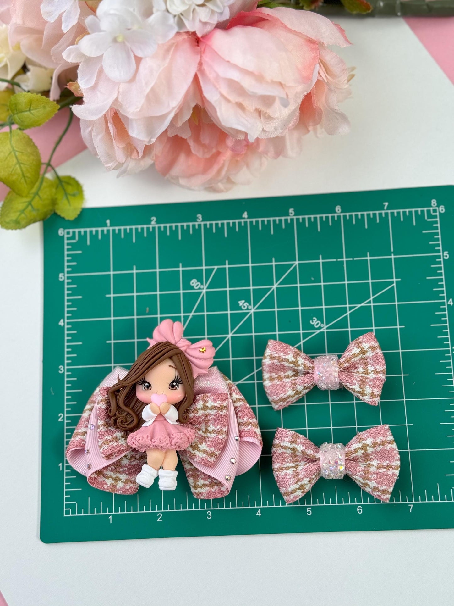 Bow set , bow and clip set, bow and clips , bows, accessories, gift for girls, handmade, luxury bow, ribbon bows