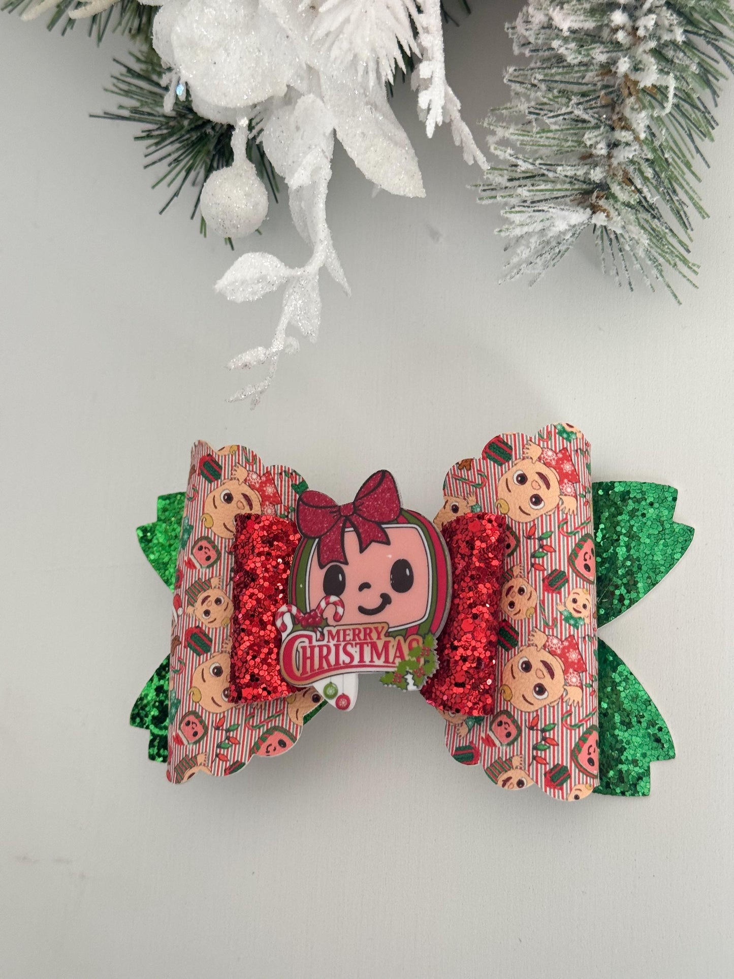 Christmas bow, Christmas handmade, Christmas gift ,bows, handmade gift for girls. Beautiful bows, lazos, Christmas present