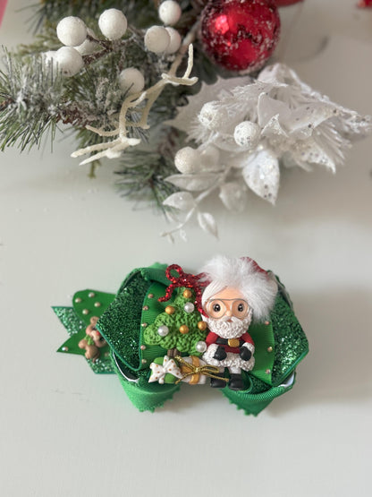 Christmas bow, Christmas handmade, Christmas gift ,bows, handmade gift for girls. Beautiful bows, lazos, Christmas present