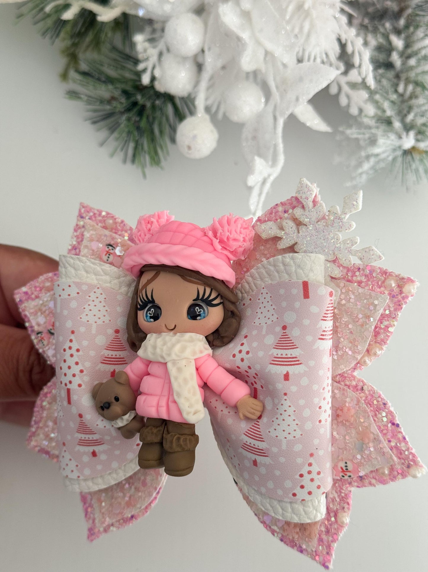 Christmas bow, Christmas handmade, Christmas gift ,bows, handmade gift for girls. Beautiful bows, lazos, Christmas present