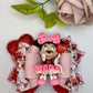 Valentines  bows, mouse bow bows, lazos, girly bows, girl accessories, girl bows, valentines gift ideas