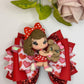 Valentines  bows, bows, lazos, girly bows, girl accessories, girl bows, valentines gift ideas