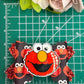 Elmo bow. Character bows, bows, Hair bow, Hair accessories , Elmo birthday gift , Sesame Street accessories, handmade bows