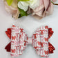 Valentines  bows, bow bows, lazos, girly bows, girl accessories, girl bows, valentines gift ideas